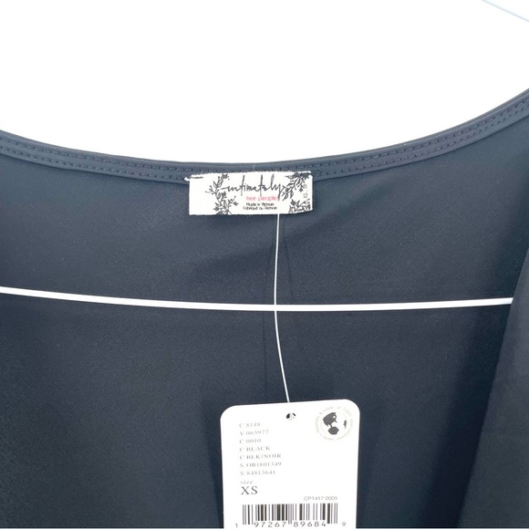 Intimately Free People NWT City Nights Tuck In Top Black - Picture 10 of 11